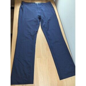 Criquet Mens Anytime Pants Navy Blue Size 35x32 Chino Golf Stretch Performance